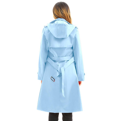 Women's Waterproof Trench Coat Women's Waterproof Trench Coat AMB BOUTIQUE  Blue X-Large 