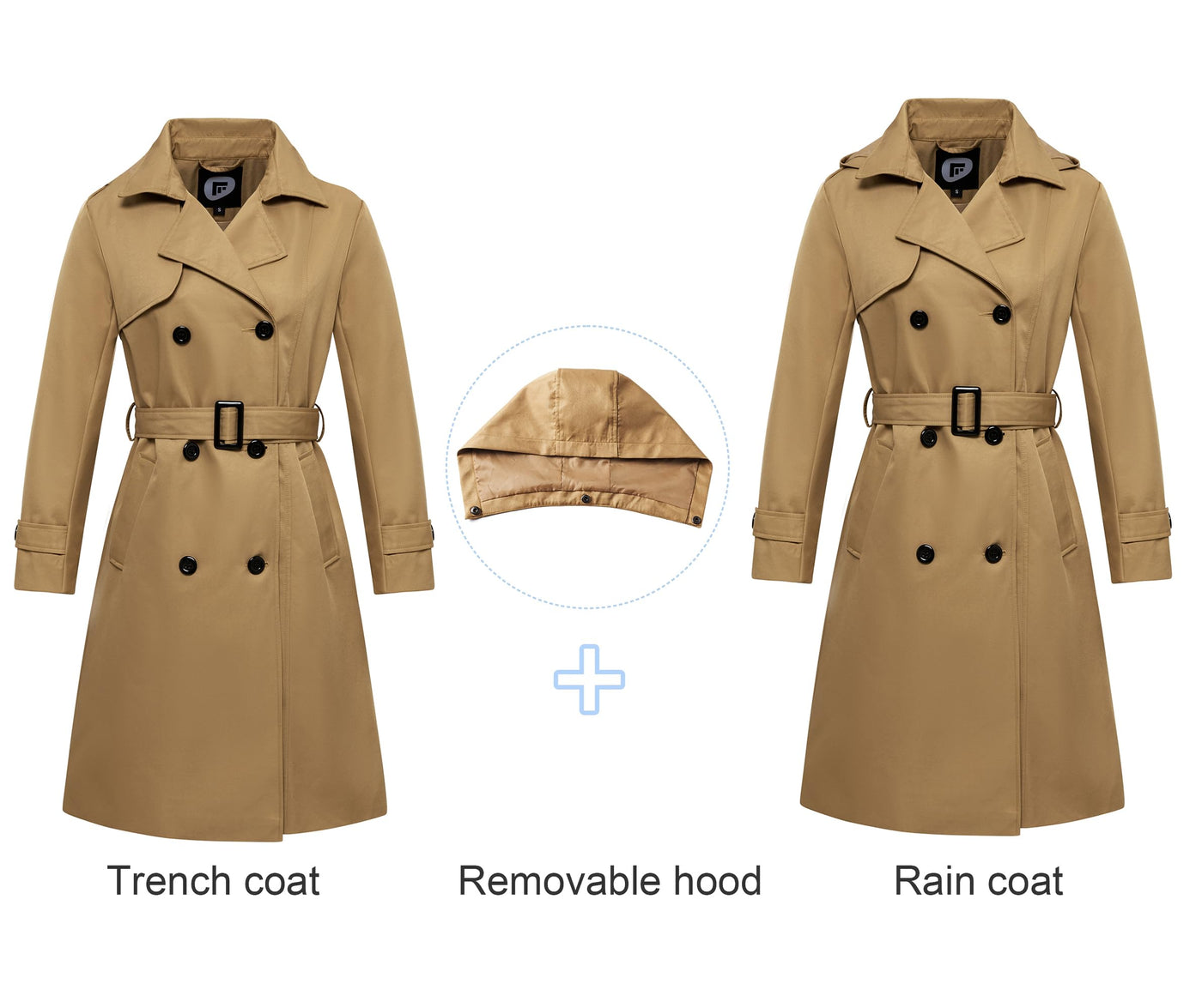 Women's Waterproof Trench Coat Women's Waterproof Trench Coat AMB BOUTIQUE    