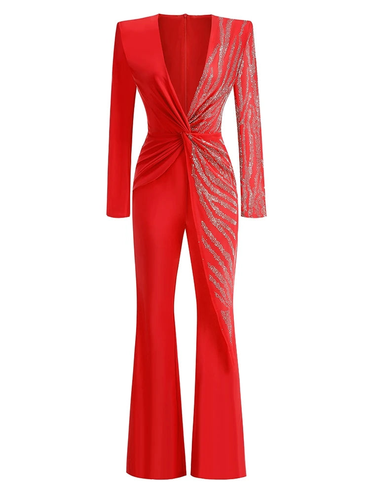 RadianceVibe Sparkly Diamond Jumpsuit