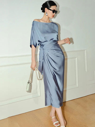 Satin Dress Satin Dress AMB BOUTIQUE   