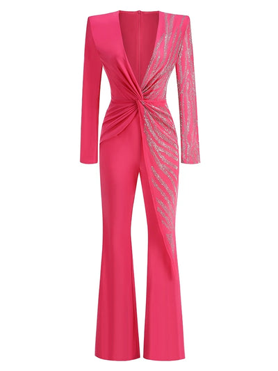 RadianceVibe Sparkly Diamond Jumpsuit