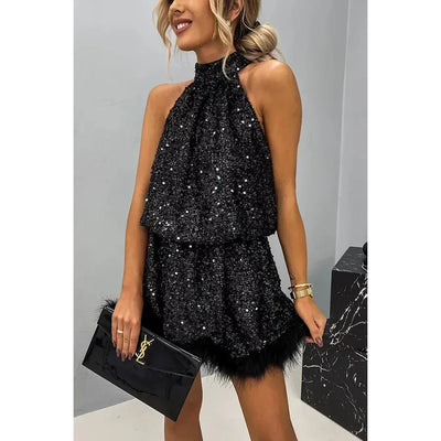 Women’s Sleeveless Sequin Party Dress